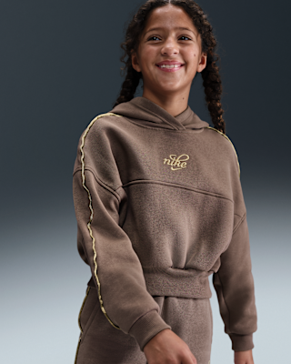 Детское худи Nike Sportswear Club Fleece Big Kids' (Girls') Boxy Hoodie