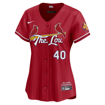 Jersey Nike Dri-FIT ADV de la MLB Limited para mujer Willson Contreras St. Louis Cardinals City Connect