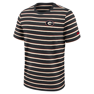 Playera universitaria Nike para hombre Georgia Athletic Prep Legacy Summit Stripe