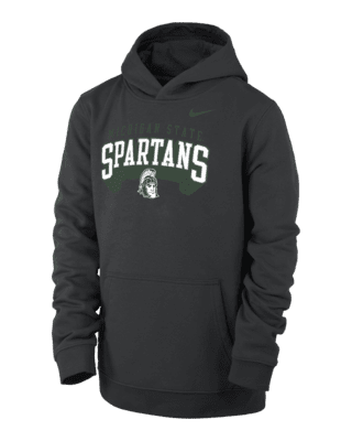 Подростковое худи Michigan State Club Fleece Big Kids' (Boys') Nike College Pullover Hoodie