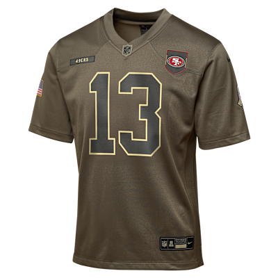 Brock Purdy San Francisco 49ers Salute to Service Big Kids’ Nike NFL Game Jersey