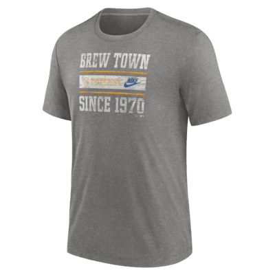 Milwaukee Brewers Cooperstown Local Stack Men's Nike MLB T-Shirt