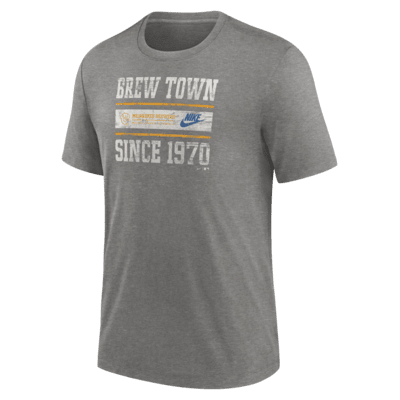 Мужская футболка Milwaukee Brewers Cooperstown Local Stack