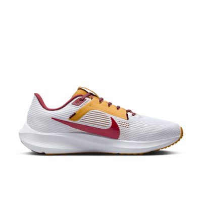 Unisex Nike White USC Trojans Zoom Pegasus 40 Running Shoe