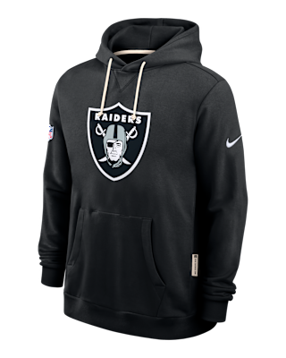 Мужское худи Las Vegas Raiders Initial Home Sideline Nike Dri-FIT NFL Pullover Hoodie