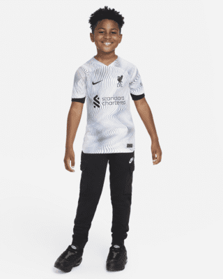 Liverpool FC 2022/23 Stadium Goalkeeper Big Kids' Nike Dri-FIT Soccer Jersey.