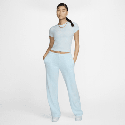 Nike Sportswear Chill Terry Women's Mid-Rise French Terry Open-Hem Sweatpants