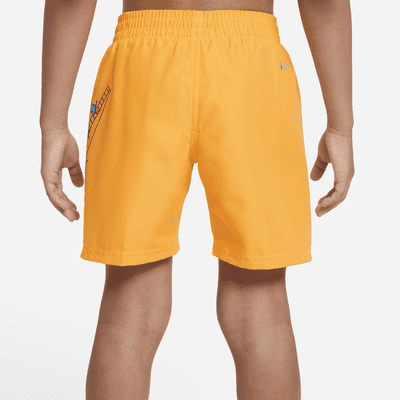 Traje de baño tipo short de vóleibol de 13 cm para niños talla pequeña