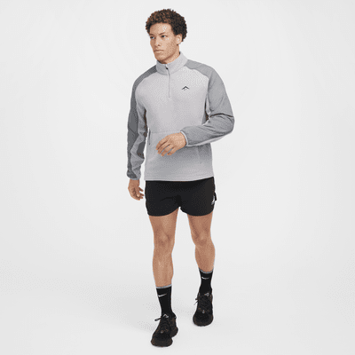 Maglia da running in fleece con zip a 1/4 Nike Trail Polartec® – Uomo