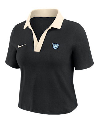 Женские шорты Nike College (Spelman College) Short-Sleeve Polo Crop Top