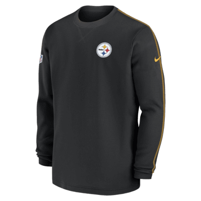 Pittsburgh Steelers Sideline Coach Men’s Nike NFL Long-Sleeve Top