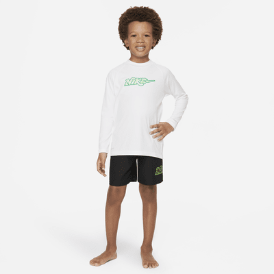 Playera de manga larga Hydroguard para niño talla pequeña Nike Swim