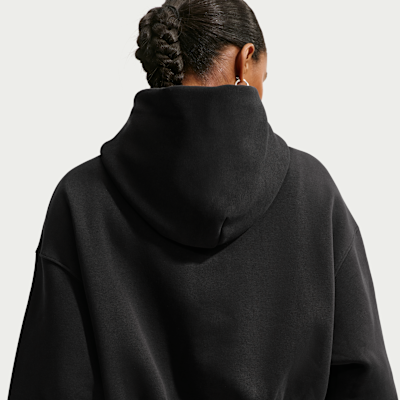 Nike Sportswear Phoenix Fleece Cropped oversized Henley-hoodie voor dames