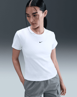 Женская футболка Nike Sportswear Tight Ribbed Short-Sleeve