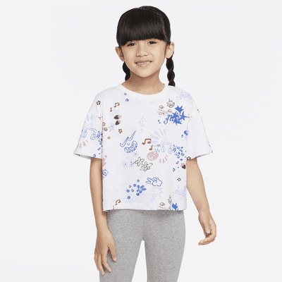 Playera para niños talla pequeña Nike Icon Clash Boxy