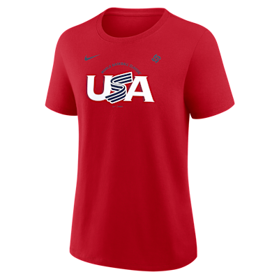 USA Baseball 2026 World Baseball Classic Script Women's Nike T-Shirt