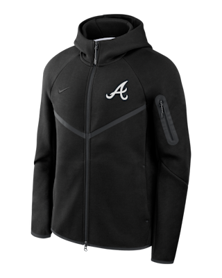 Мужская куртка Atlanta Braves Tech Fleece Windrunner Nike MLB Full-Zip Hooded для бега