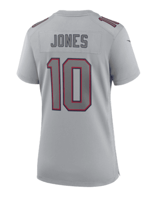 Youth New England Patriots Mac Jones Nike Gray Atmosphere