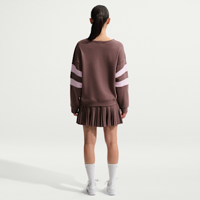 ナイキ スポーツウェア クラブ フリース ウィメンズ オーバーサイズド Vネック スウェットシャツ