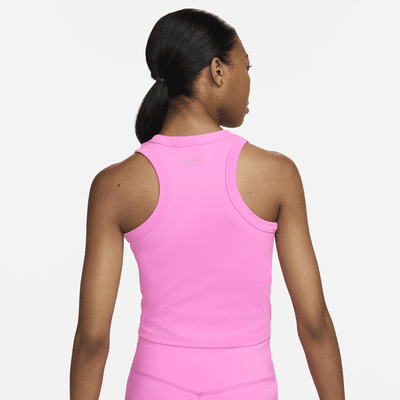 Camiseta de tirantes Dri-FIT cropped para mujer Nike One Fitted