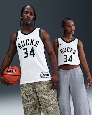 Мужские джерси Milwaukee Bucks Association Edition Nike Dri-FIT NBA Swingman Jersey