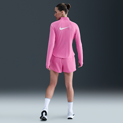 Dámský běžecký top Nike Tempo Swoosh Run Dri-FIT se čtvrtinovým zipem