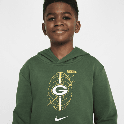 Green Bay Packers Icon Older Kids' Nike NFL Pullover Hoodie