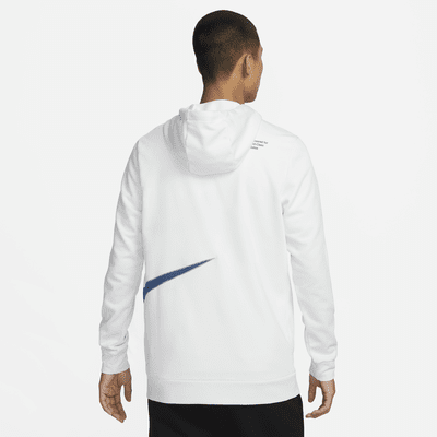 เสื้อมีฮู้ดฟิตเนสผ้าฟลีซซิปยาวผู้ชาย Nike Dri-FIT