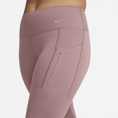 Legging 7/8 taille mi-haute à maintien supérieur avec poches Nike Go pour femme