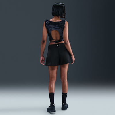 Shorts de tiro alto de 8 cm para mujer Serena Williams Design Crew
