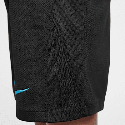 Inter Milan 2025/26 Stadium Home Nike Dri-FIT-replikafodboldshorts til større børn