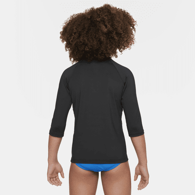 Playera Hydroguard de manga corta para niña talla grande Nike Swim