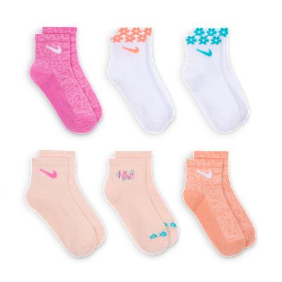 Nike Little Kids' Wild Flower Ankle Socks (6 Pairs)