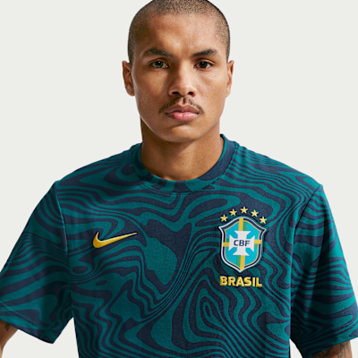 Brazil Primary Men's Nike Dri-FIT Soccer T-Shirt from Nike - $80