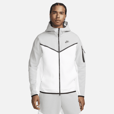 grey and black nike tech hoodie