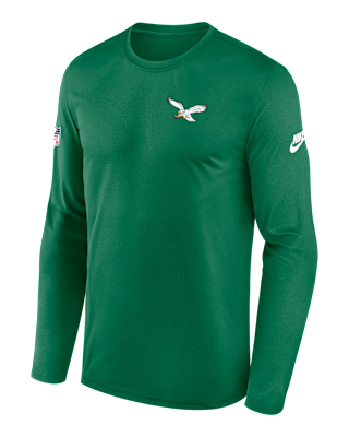 Мужская футболка Philadelphia Eagles Alt Legend Small Logo Nike Dri-FIT NFL Long-Sleeve