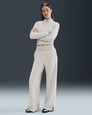 Женские  Nike Sportswear Phoenix Plush High-Waisted Wide-Leg Cozy Fleece Pants