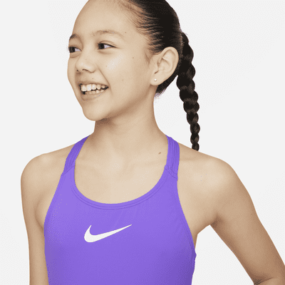 Nike Essential Big Kids' (Girls') Racerback 1-Piece Swimsuit. Nike.com
