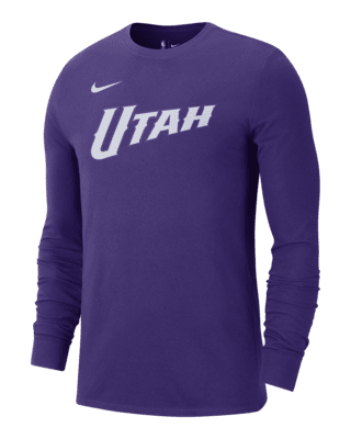 Мужская футболка Utah Jazz Essential City Edition Nike NBA Long-Sleeve