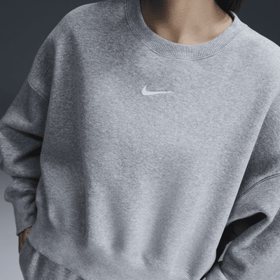 Nike Sportswear Phoenix Fleece Ekstra Bol Kesimli Sıfır Yakalı Kadın Sweatshirt'ü