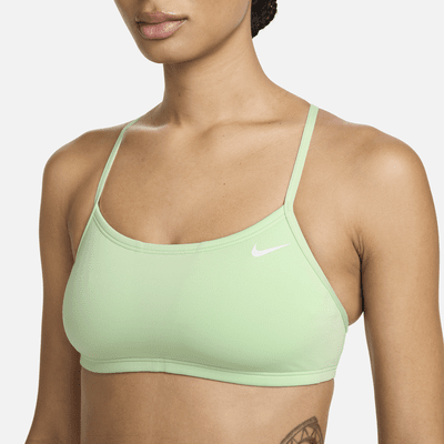 Prenda superior de bikini con espalda deportiva Nike Essential