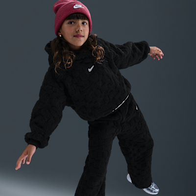 Conjunto de sudadera con gorro sin cierre y pants para niños talla pequeña Nike Cozy