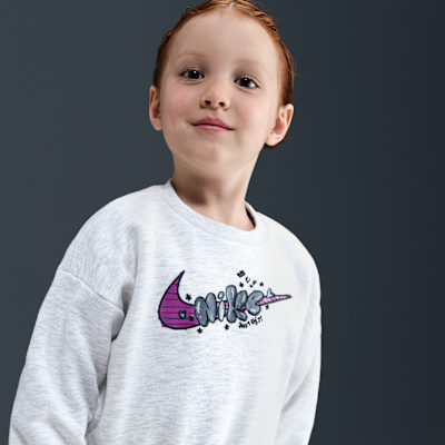 Nike Essentials Toddler Graphic Crew and Cargo Pants Set