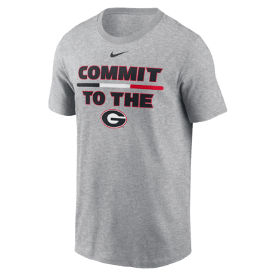 Playera universitaria Nike para hombre Georgia Bulldogs DNA Lockup