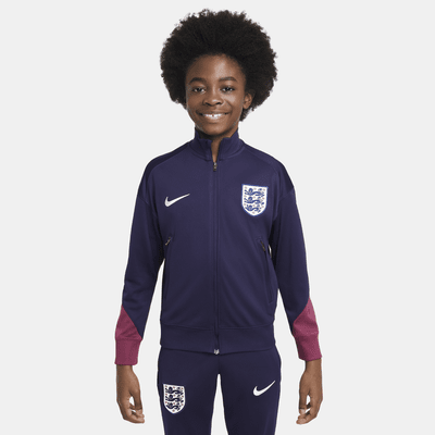 England Strike Nike Dri-FIT Fußball-Trainingsanzug aus Strickmaterial für ältere Kinder