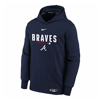 Atlanta Braves Authentic Collection Big Kid's Therma-FIT MLB Hoodie from Nike - $80