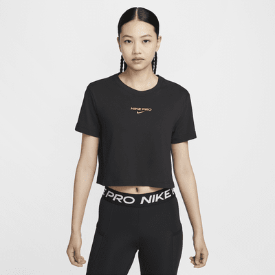 Nike Pro Women's Dri-FIT Short-Sleeve Cropped Tee. Nike JP