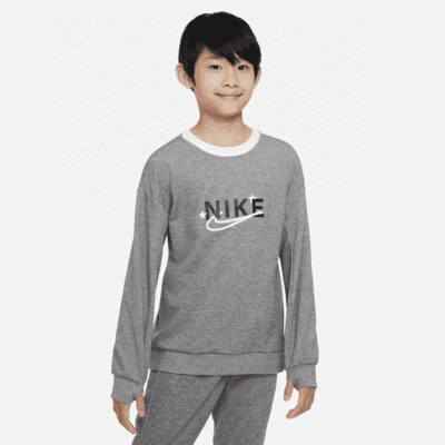 Sudadera de entrenamiento con cuello redondo para niño talla grande Nike Dri-FIT Performance Select