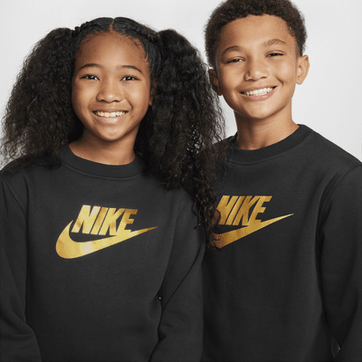 Nike Sportswear Club Fleece-Sweatshirt mit Rundhalsausschnitt für ältere Kinder