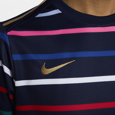 Maglia da calcio pre-partita Nike Dri-FIT FFF Academy Pro da donna – Home